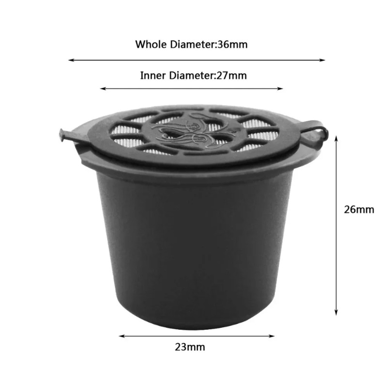 Coffee Equipment For Home - 3pcs Reusable Coffee Capsule Filters Refillable