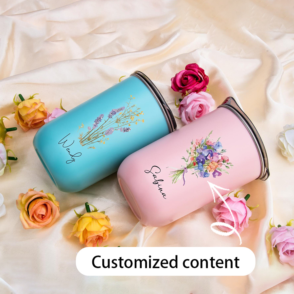 Coffee Equipment Names - Personalized Customization Name: Carnation Flower Stainless