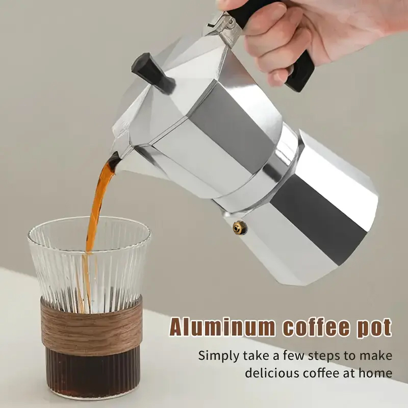 Coffee Equipment For Home - Classic Aluminum Moka Pot 50-300ML Household