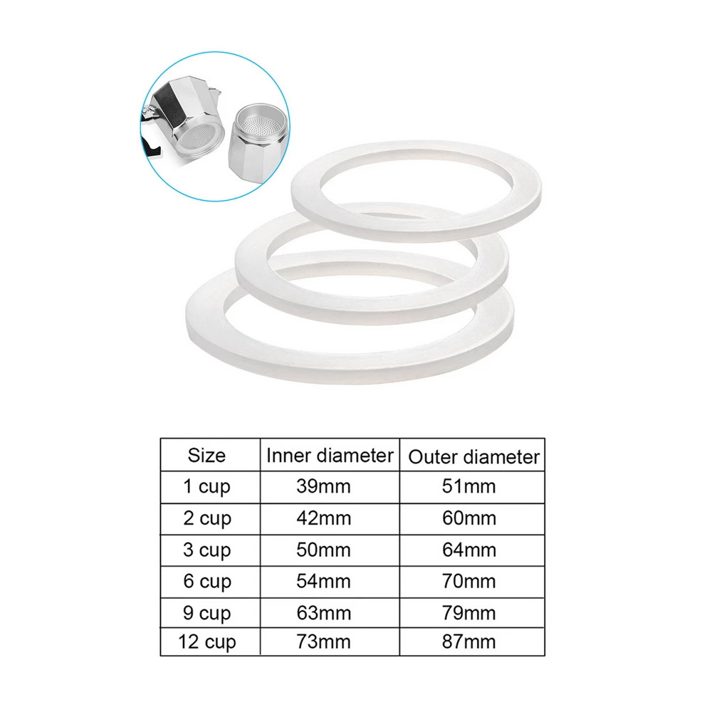 Quality Coffee Equipment - 1pc Coffee Rubber Ring Bialetti Gasket
