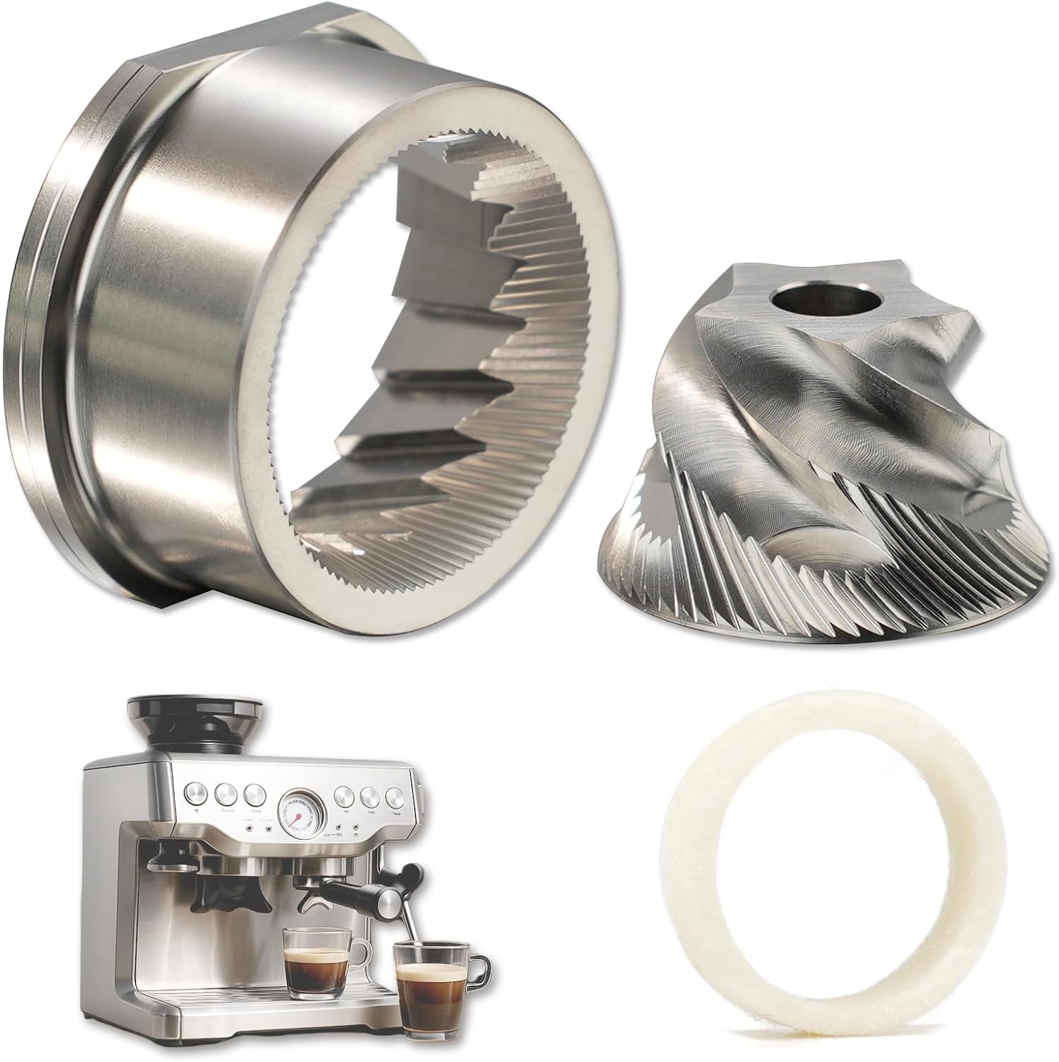 Quality Coffee Equipment - Conical Grinder Burr Set Replacement Compatible