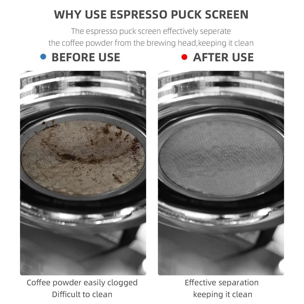 51/53/58mm Coffee Filter Scree - Puck Screen Mesh review and price