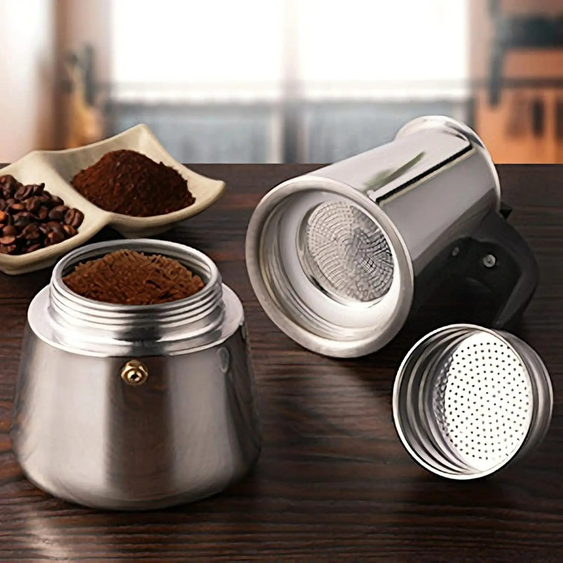 6 Cup Mocha Pot Stainless Stee - Quality Coffee Equipment review and price
