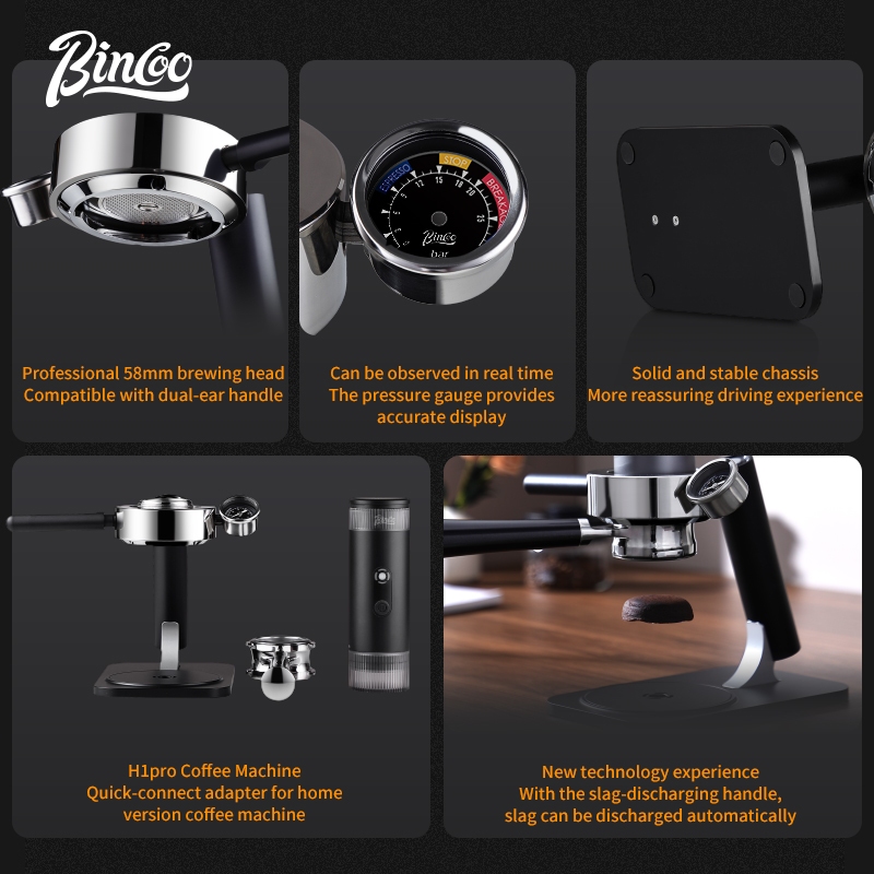 Bincoo H1 Pro Dedicated Stand  - Pressure Gauge Espresso review and price