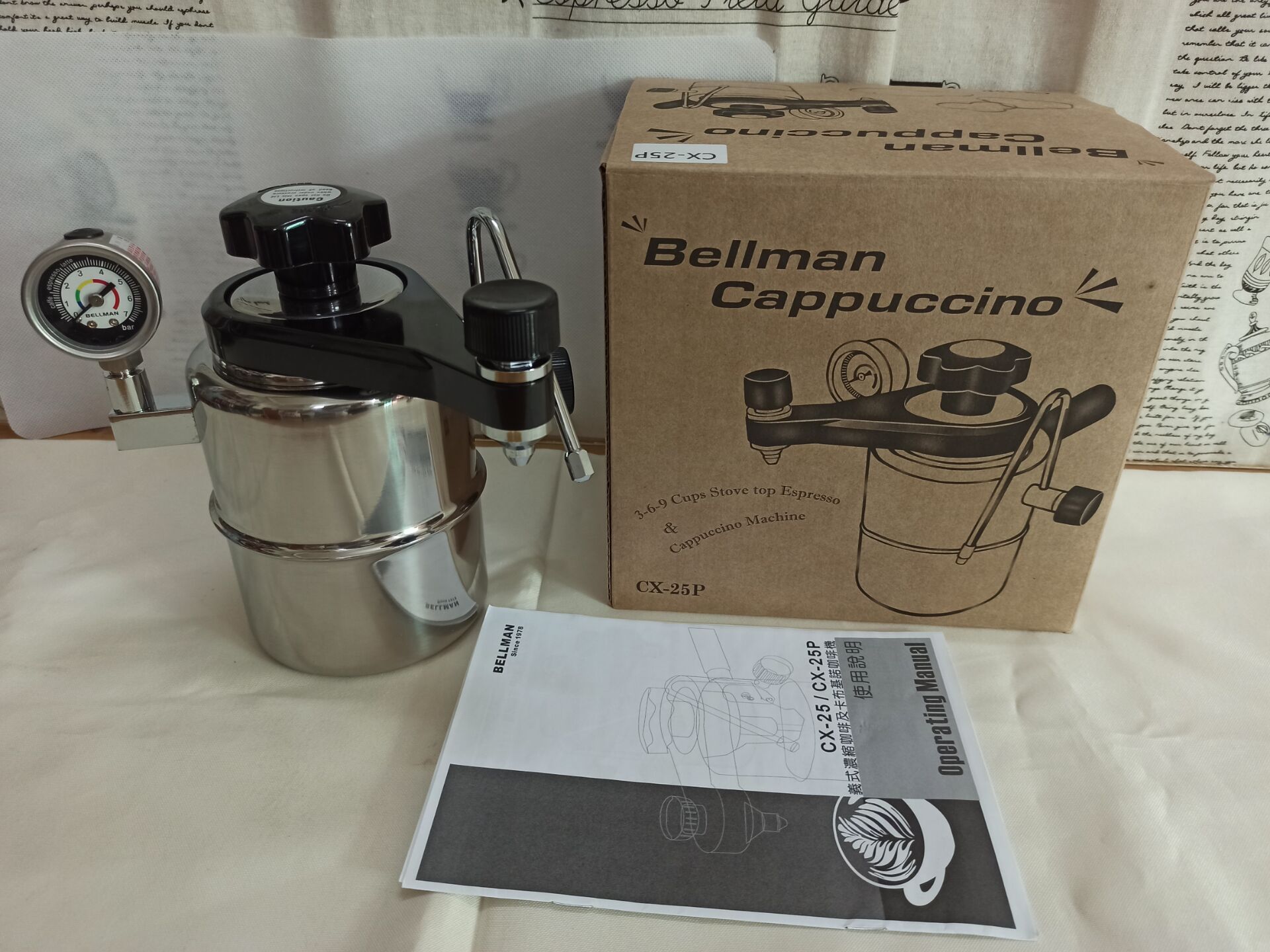 Bellman Cappuccino CX-25P  Sto - Pressure Gauge Espresso review and price