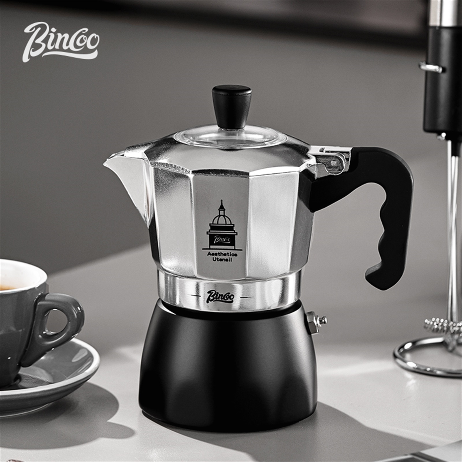 BINCOO Double Valve Moka Pot，E - Quality Coffee Equipment review and price