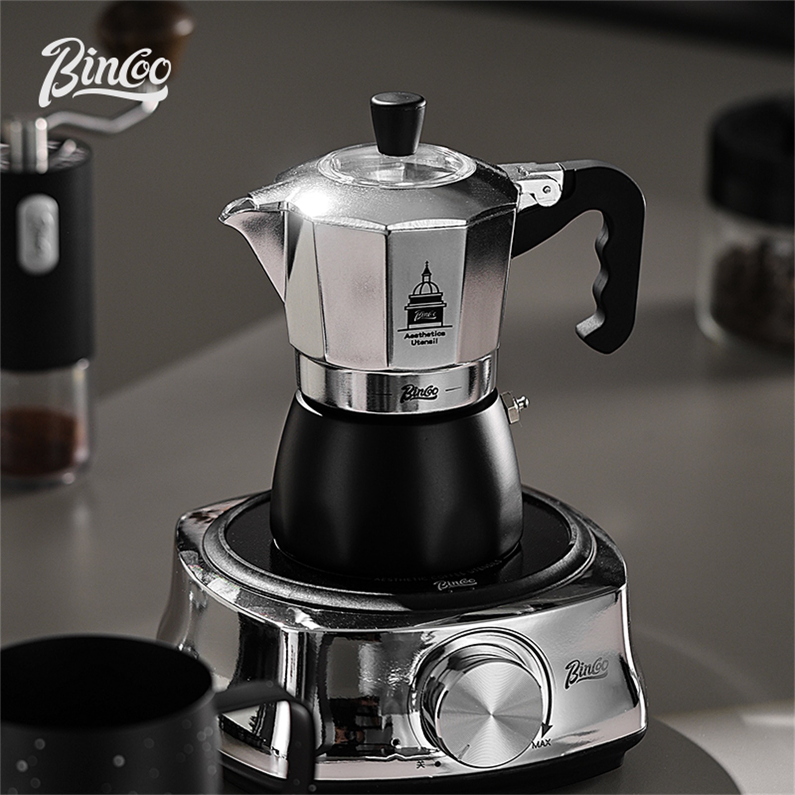 BINCOO Double Valve Moka Pot，E - Quality Coffee Equipment review and price