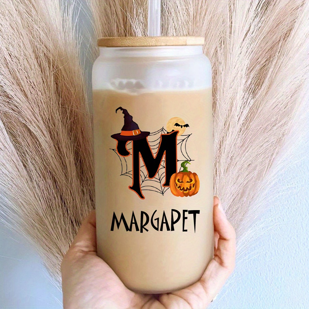 Custom Halloween Name Glass Ca - Coffee Equipment Names review and price