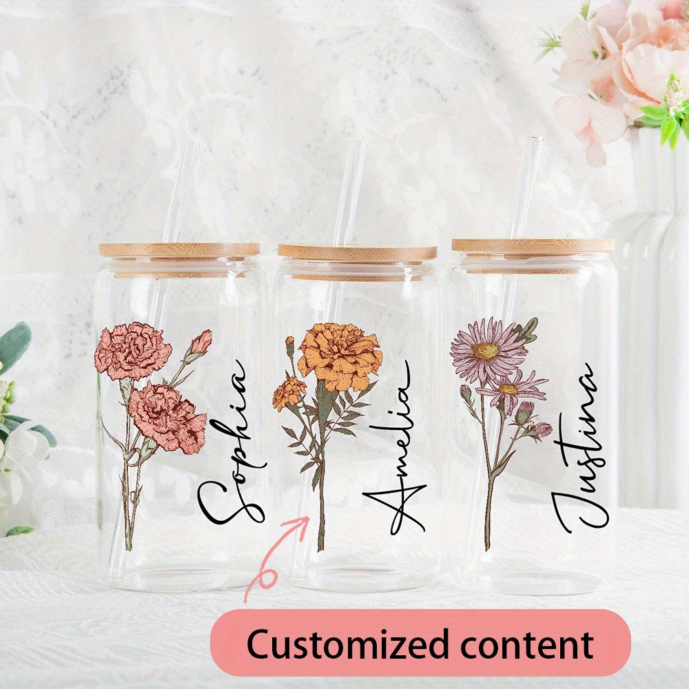 Custom Birth Flower Carnation  - Coffee Equipment Names review and price