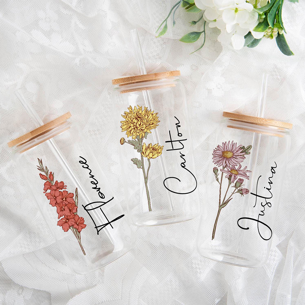 Custom Birth Flower Carnation  - Coffee Equipment Names review and price