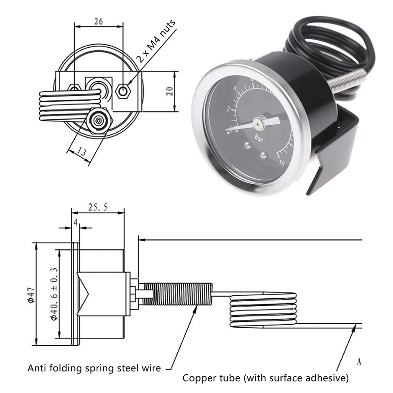 16 Bar Espresso Machine Pressu - Pressure Gauge Espresso review and price