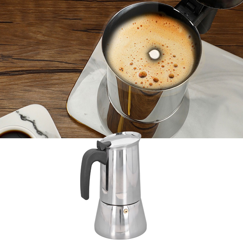 Stainless Steel Moka Pot Large - Quality Coffee Equipment review and price