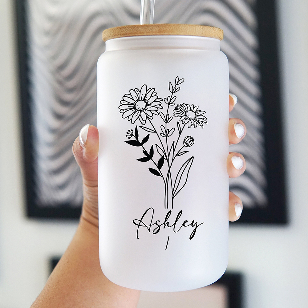 Customized Name Frosted Glass  - Coffee Equipment Names review and price