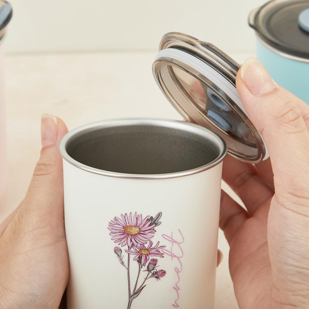 Custom Birth Flower Stainless  - Coffee Equipment Names review and price